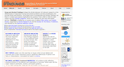 Desktop Screenshot of findings.org.uk